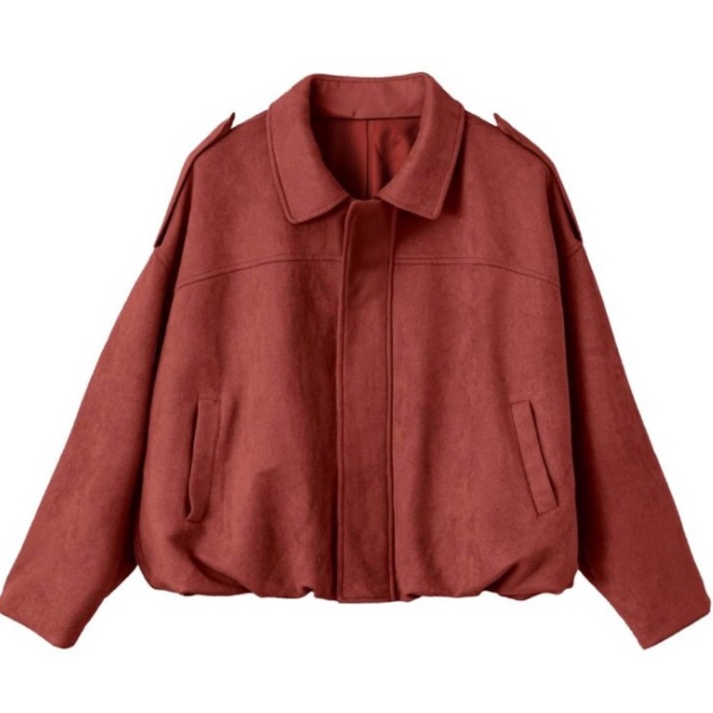 Zara Women's suede Bomber Jacket